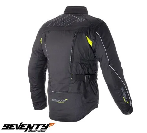 Geaca (jacheta) motociclete barbati Touring Seventy vara/iarna model SD-JT41 culoare: negru/galben fluor [2]