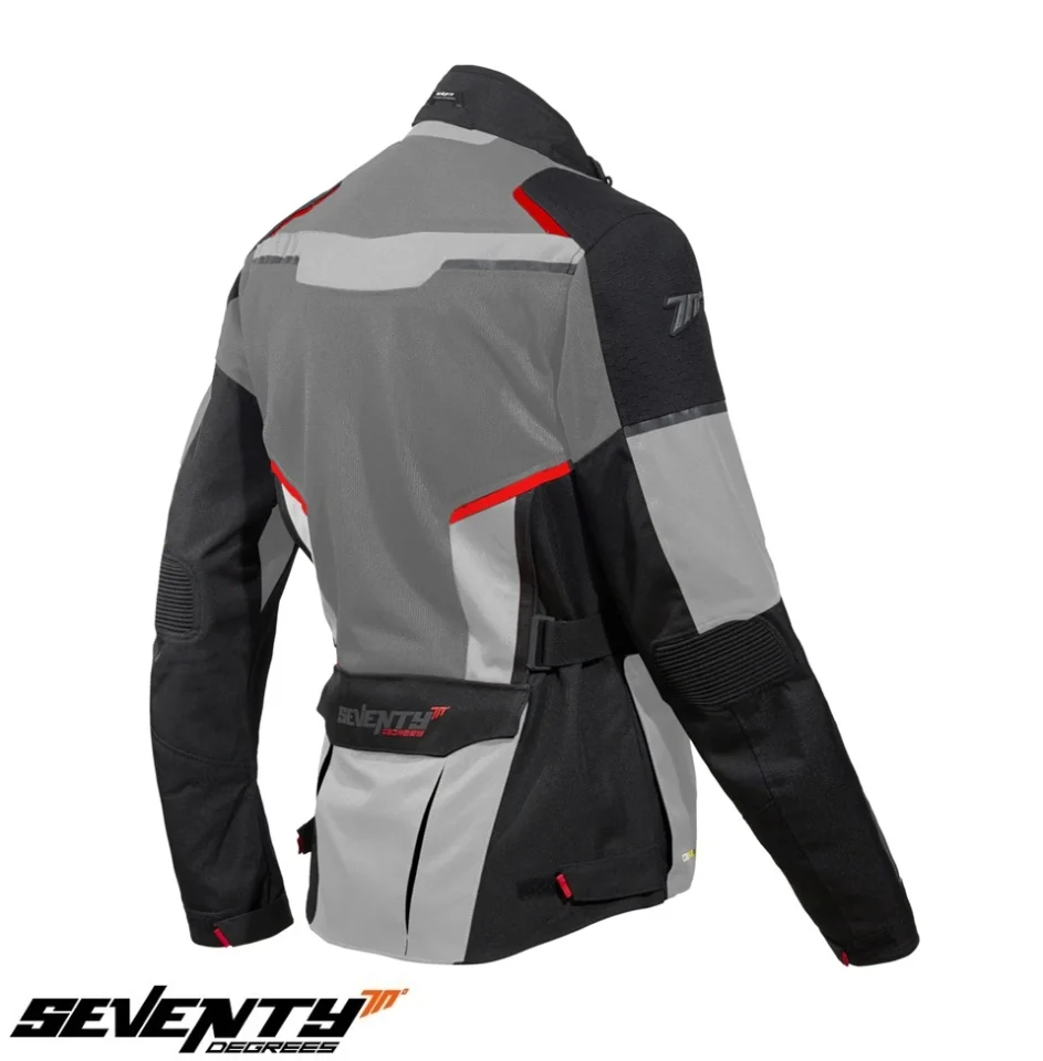 Geaca (jacheta) motociclete barbati Touring Seventy vara model SD-JT70 Atacama culoare: negru/gri/rosu [2]