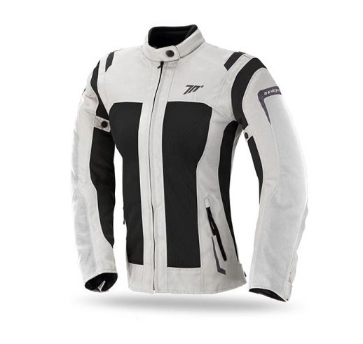 Geaca (jacheta) motociclete femei Touring Seventy vara model SD-JT46 culoare: alb ice/negru [3]