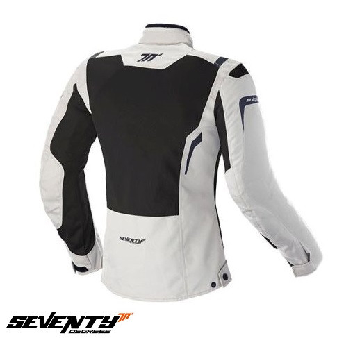 Geaca (jacheta) motociclete femei Touring Seventy vara model SD-JT46 culoare: alb ice/negru [2]
