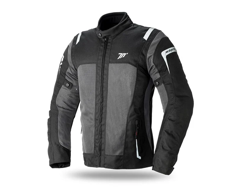 Geaca (jacheta) motociclete femei Touring Seventy vara model SD-JT46 culoare: negru/gri [3]