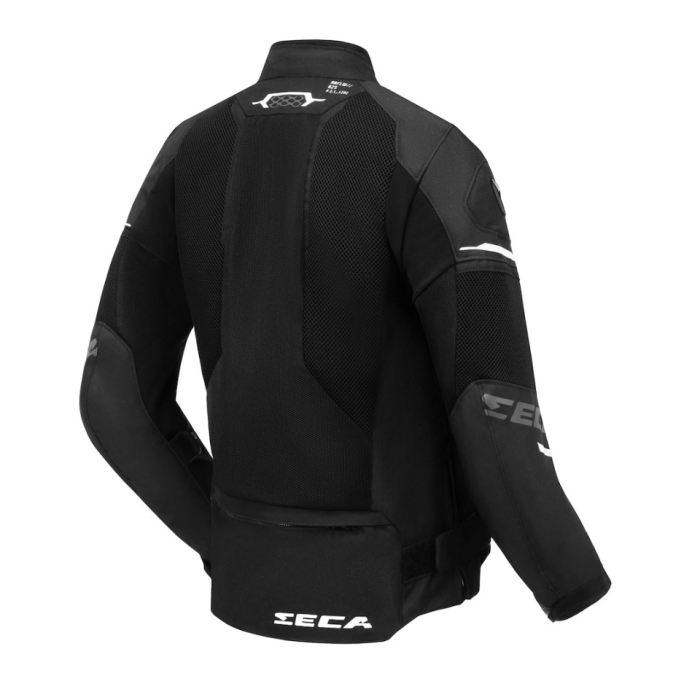 Geaca moto SECA Airflow Black femei (protectie spate inclusa) [2]