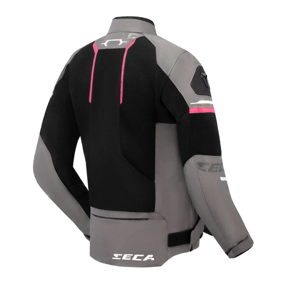 Geaca moto SECA Airflow Fuchsia femei (protectie spate inclusa) [2]