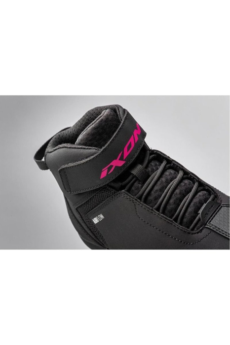 Ghete moto Roadster femei All Season Ixon model Gambler LS culoare: negru/fuchsia (roz) [2]