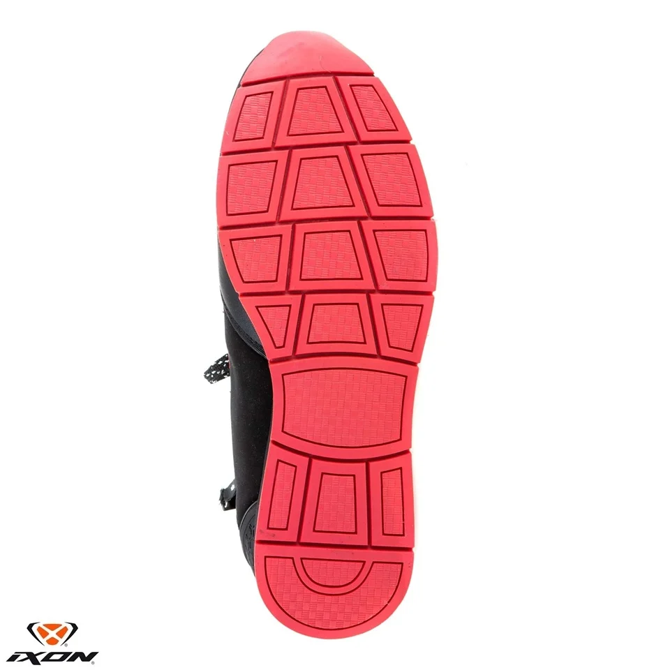 Ghete moto Urban barbati All Season Ixon model Freaky WP MS culoare: negru/rosu/alb (100% waterproof) [7]