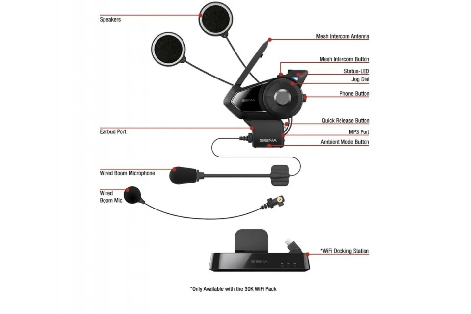 Intercom SENA 30K - Mesh Sistem comunicare moto [4]