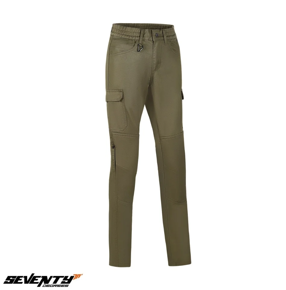 Pantaloni moto femei Urban Seventy vara model SD-PC26 Teide Cargo culoare: forest green [2]