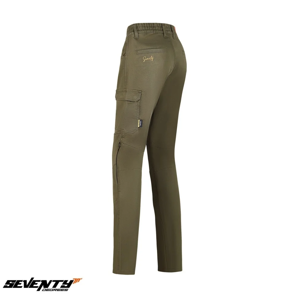 Pantaloni moto femei Urban Seventy vara model SD-PC26 Teide Cargo culoare: forest green [3]