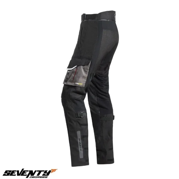 Pantaloni motociclete barbati Touring/Adventure Seventy vara model SD-PT4 Atacama culoare: negru (wateproof) [2]
