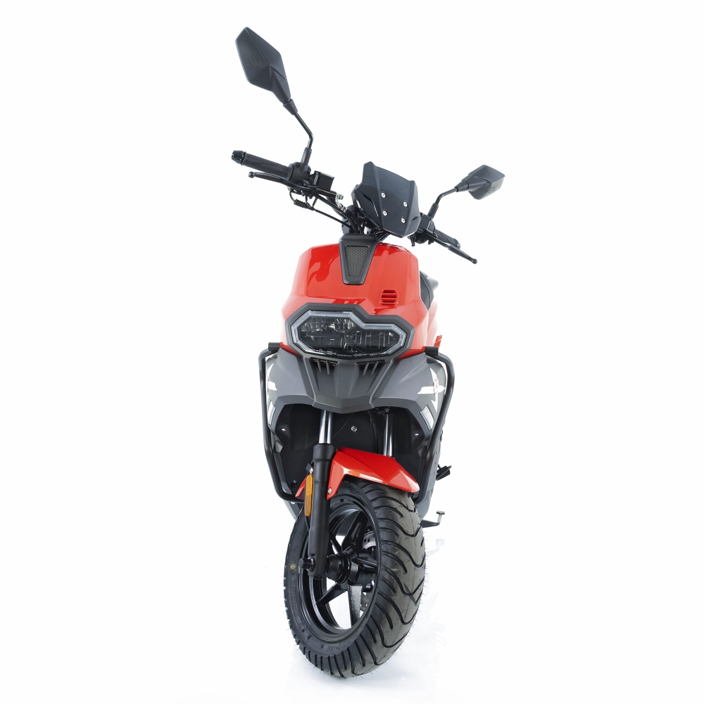 Scuter benzina 49cc Rotakt Adventure rosu-gri, 2.2kW, Euro 5, viteză maximă 45km/h [4]