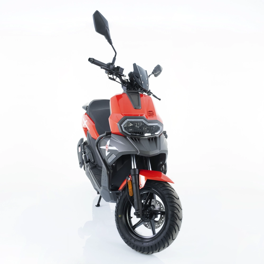 Scuter benzina 49cc Rotakt Adventure rosu-gri, 2.2kW, Euro 5, viteză maximă 45km/h [5]