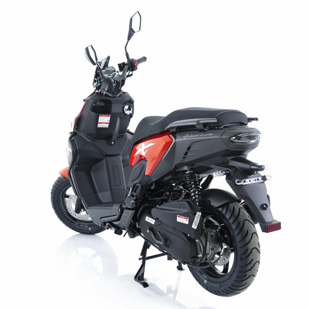 Scuter benzina 49cc Rotakt Adventure rosu-gri, 2.2kW, Euro 5, viteză maximă 45km/h [10]