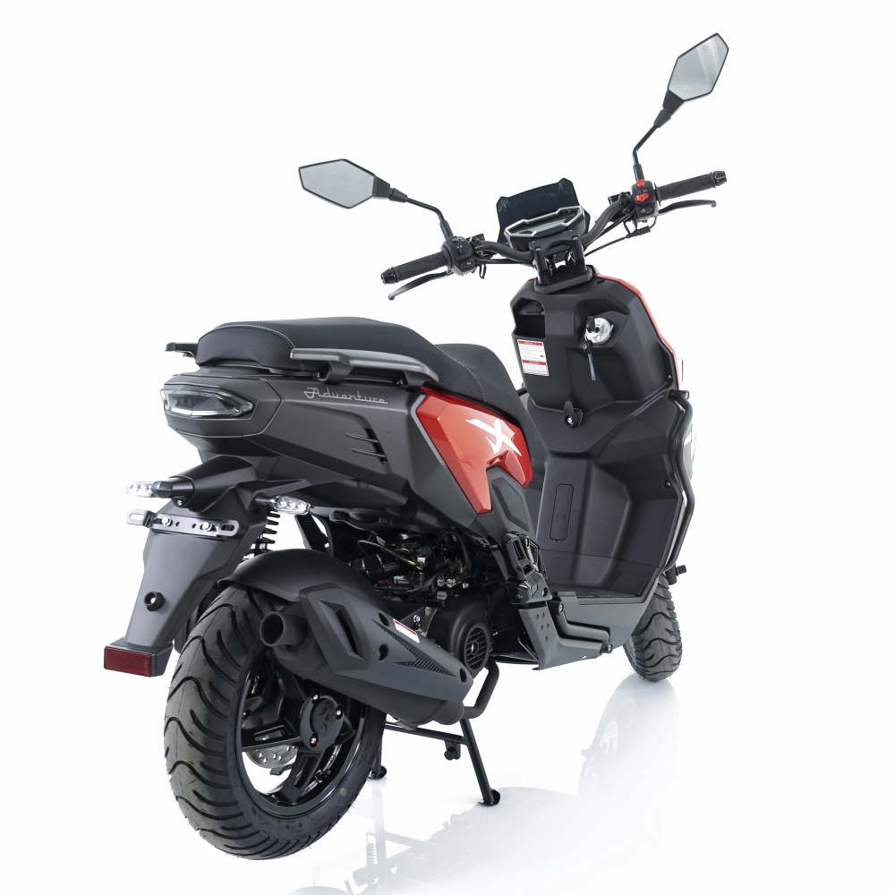 Scuter benzina 49cc Rotakt Adventure rosu-gri, 2.2kW, Euro 5, viteză maximă 45km/h [8]