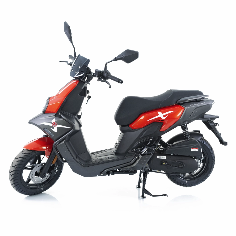 Scuter benzina 49cc Rotakt Adventure rosu-gri, 2.2kW, Euro 5, viteză maximă 45km/h [3]