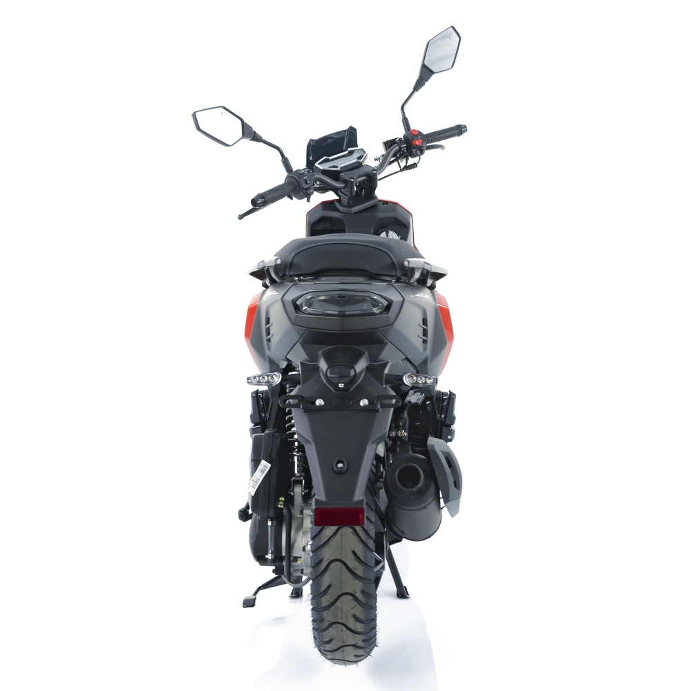 Scuter benzina 49cc Rotakt Adventure rosu-gri, 2.2kW, Euro 5, viteză maximă 45km/h [9]