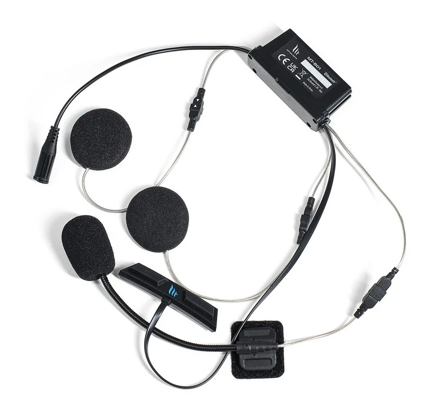 Sistem comunicatie moto complet Bluetooth MT - Axxis Rider Sync MT-B01 - Plug&Play Intercom System - kit 1 bucata (pentru 1 utilizator) [3]