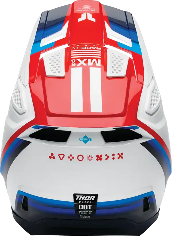 Thor, Fleet Defy Helmet, Cascǎ MX-Enduro Fleet, Graficǎ Defy, Culoare Alb, Roșu și Albastru, Mǎrimea Large [4]