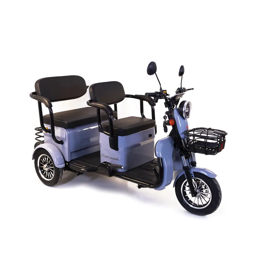 Triciclu Electric Rotakt Camarad Autonomie pana la 58Km, Viteză Maximă 25km/h, Putere 1000W, Acumulatori 60V/20Ah, Timp de încărcare 6-8h, Fără Permis [10]
