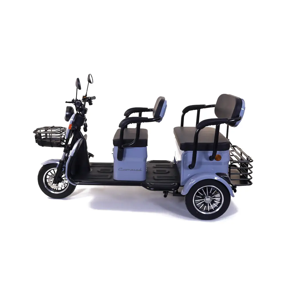 Triciclu Electric Rotakt Camarad Autonomie pana la 58Km, Viteză Maximă 25km/h, Putere 1000W, Acumulatori 60V/20Ah, Timp de încărcare 6-8h, Fără Permis [3]