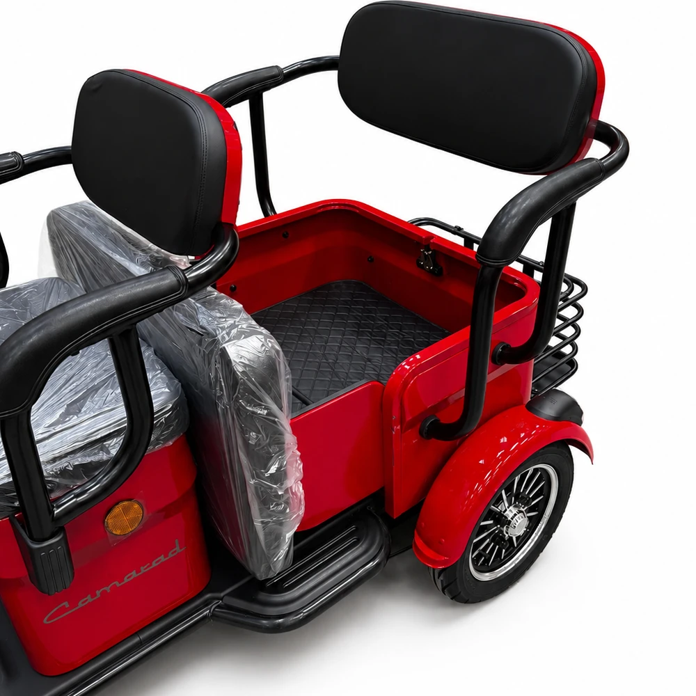 Triciclu Electric Rotakt Camarad Autonomie pana la 58Km, Viteză Maximă 25km/h, Putere 1000W, Acumulatori 60V/20Ah, Timp de încărcare 6-8h, Fără Permis [5]