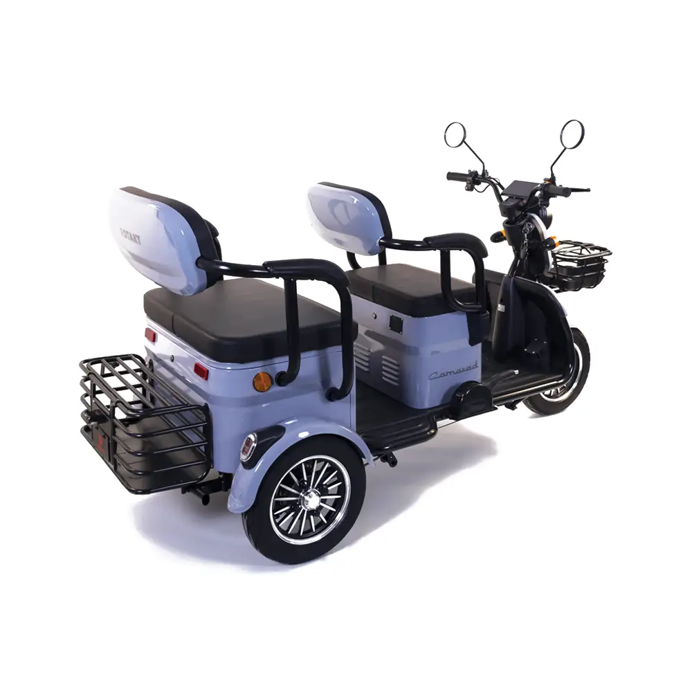 Triciclu Electric Rotakt Camarad Autonomie pana la 58Km, Viteză Maximă 25km/h, Putere 1000W, Acumulatori 60V/20Ah, Timp de încărcare 6-8h, Fără Permis [8]