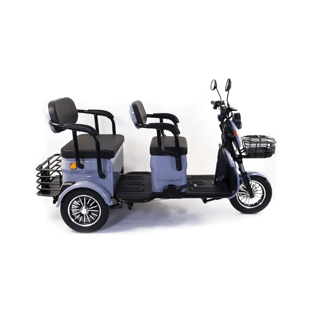 Triciclu Electric Rotakt Camarad Autonomie pana la 58Km, Viteză Maximă 25km/h, Putere 1000W, Acumulatori 60V/20Ah, Timp de încărcare 6-8h, Fără Permis [9]