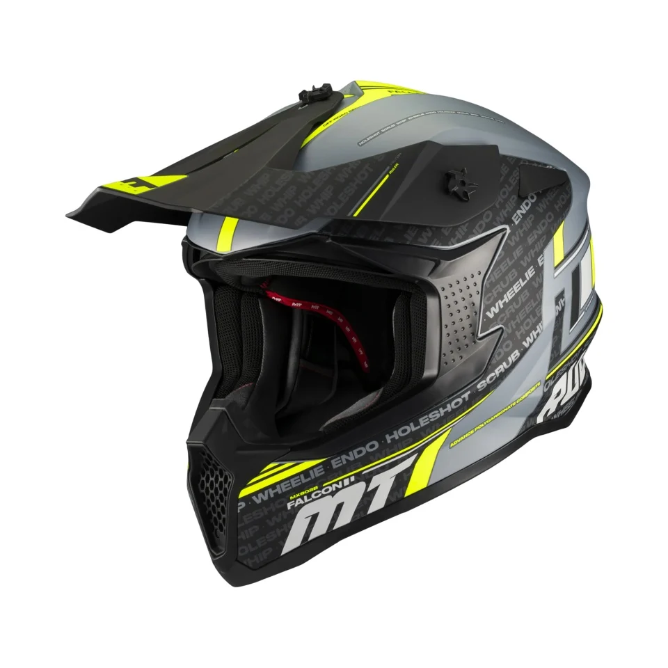CASTI MOTO - Casca enduro/offroad MT model Falcon S Ruler C2 gri mat