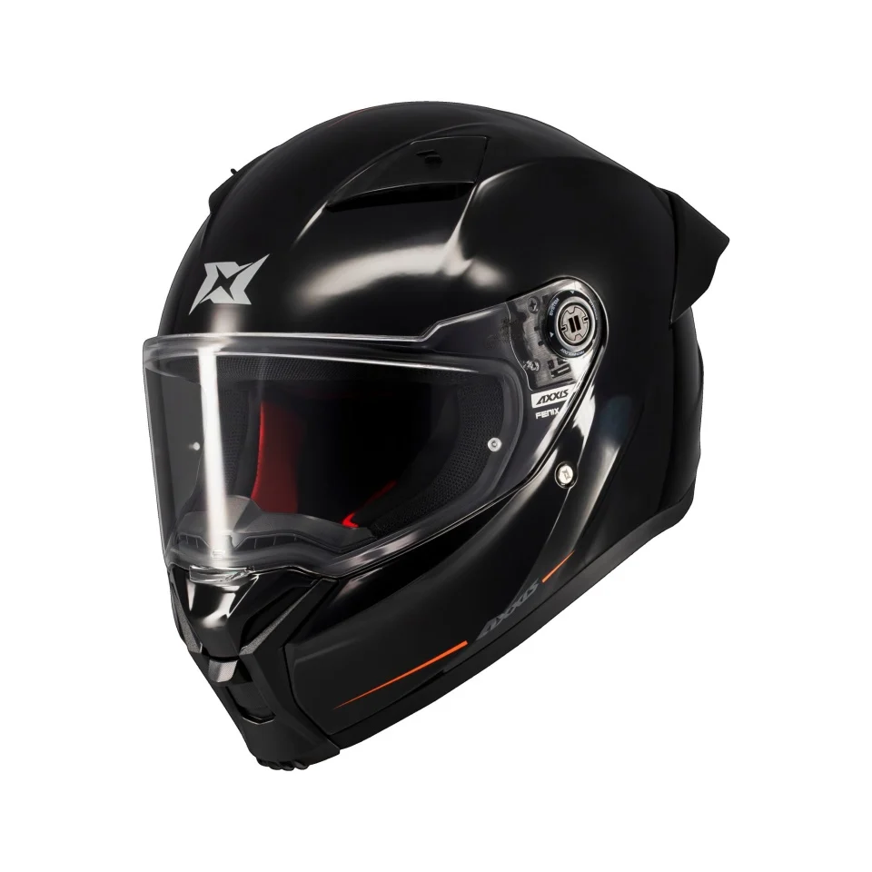 CASTI MOTO - Casca integrala Axxis Fenix A1 negru lucios - tip viziera: MT-V-31B - DKS429