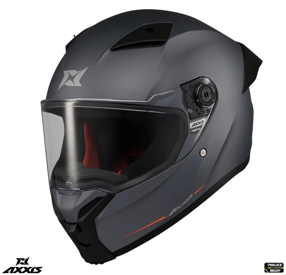 CASTI MOTO - Casca integrala Axxis Fenix A12 gri mat - tip viziera: MT-V-31B - DKS429