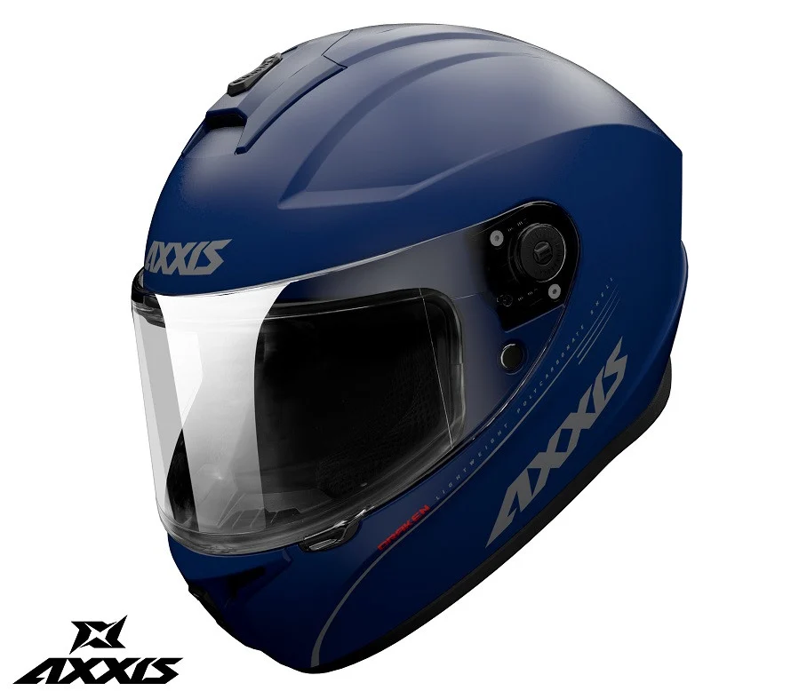 CASTI MOTO - Casca integrala Axxis model Draken S A7 albastru mat - tip viziera: MT-V-18C