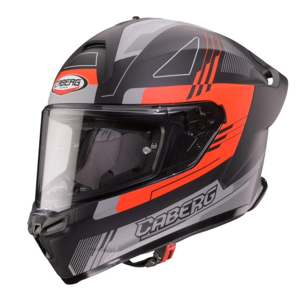 CABERG - Casca integrala Caberg model Roxter Colt R9 negru/rosu/gri mat Pinlock ready