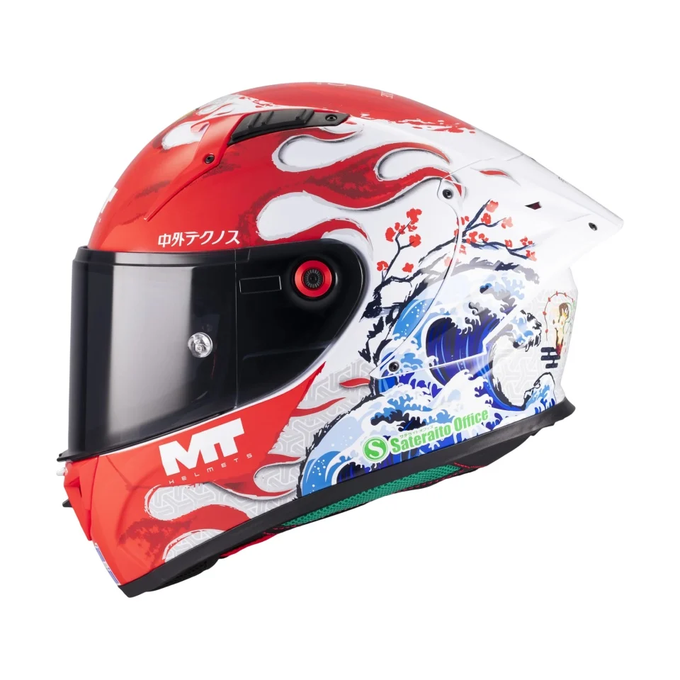 CASTI MOTO - Casca integrala MT KRE+ S Yamanaka A5 lucios - 100% carbon - FIM approved - omologare noua ECE 22.06