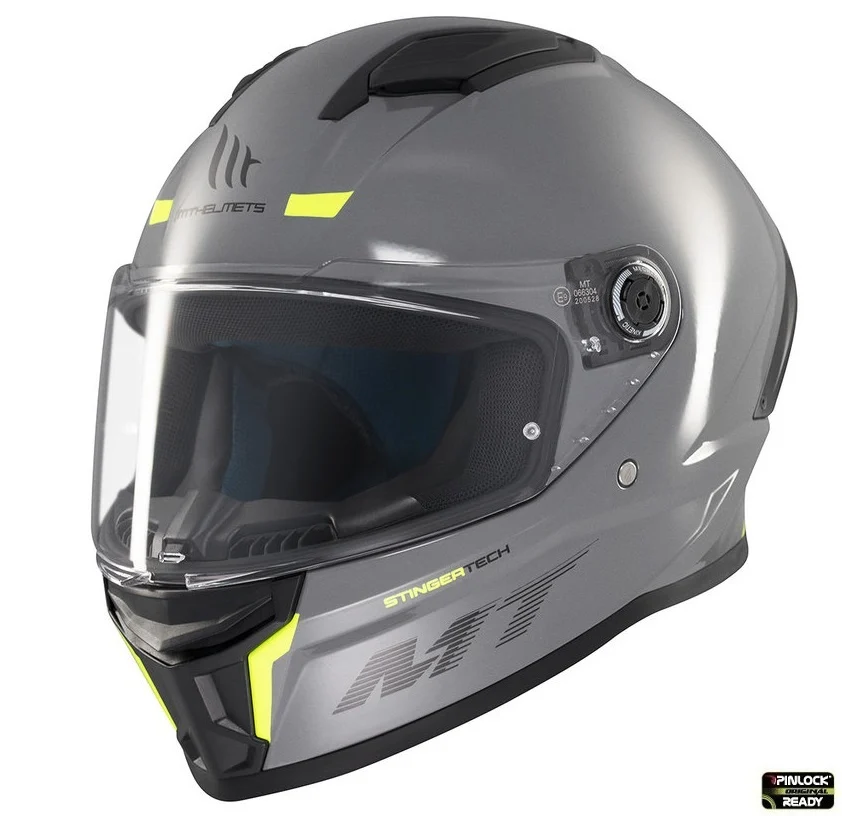 MT Helmets - Casca integrala MT Stinger 2 A12 gri lucios - tip viziera: MT-V-28B