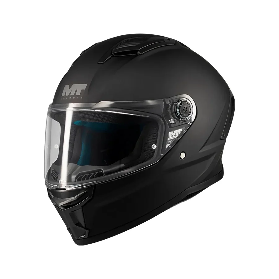 MT Helmets - Casca integrala MT Stinger 2 Pure A1 negru mat - tip viziera: MT-V-28B - punctaj maxim SHARP Test – 5 stele