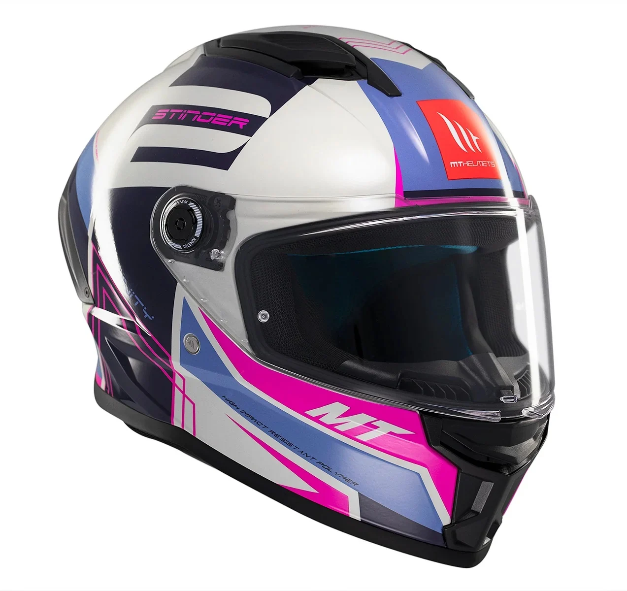 CASTI MOTO - Casca integrala MT Stinger 2 Tron C8 roz lucios