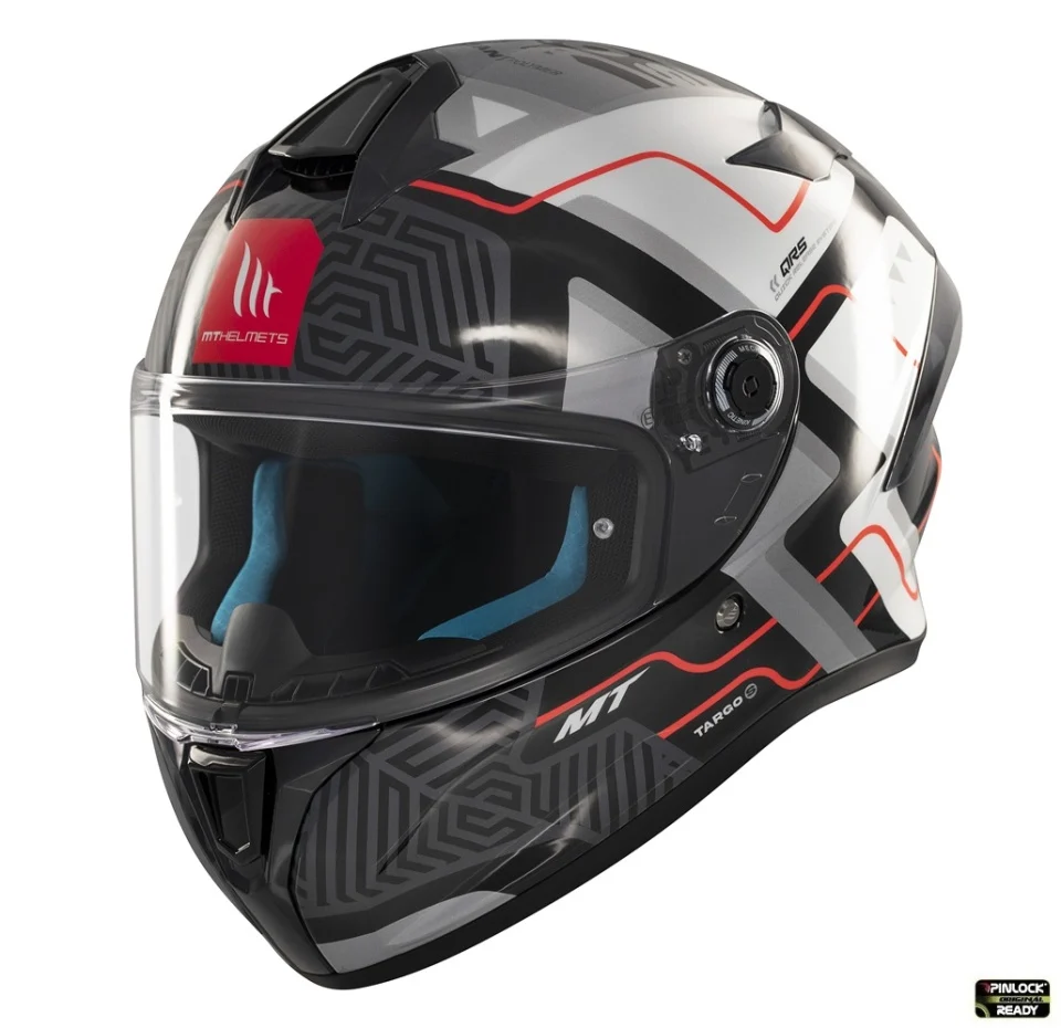 MT Helmets - Casca integrala MT Targo S Brik C0 gri lucios - omologare noua ECE 22.06 - tip viziera: MT-V-14B