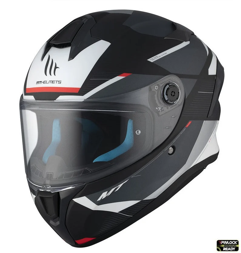 MT Helmets - Casca integrala MT Targo S Kay B2 gri mat - omologare noua ECE 22.06 - tip viziera: MT-V-14B