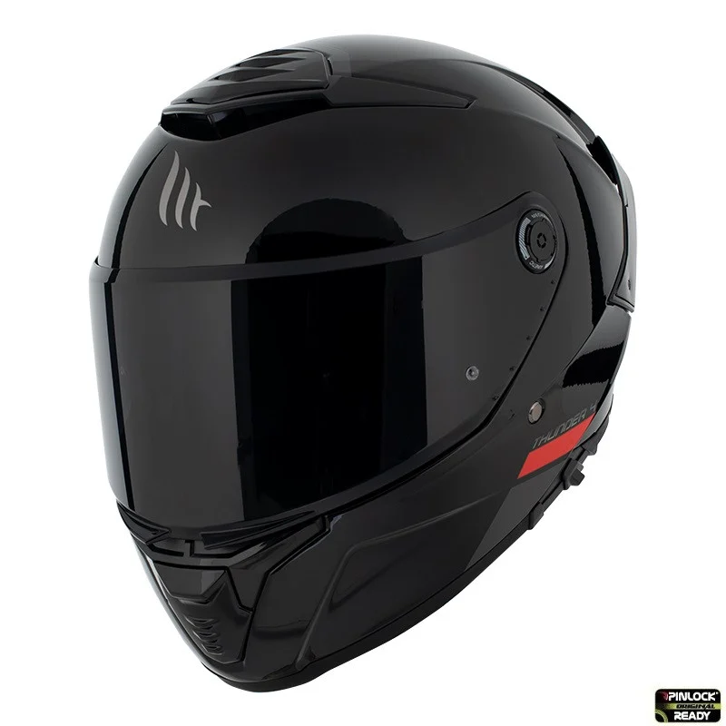 MT Helmets - Casca integrala MT Thunder 4 SV A1 negru lucios (ochelari soare integrati) - tip viziera MT-V-28B