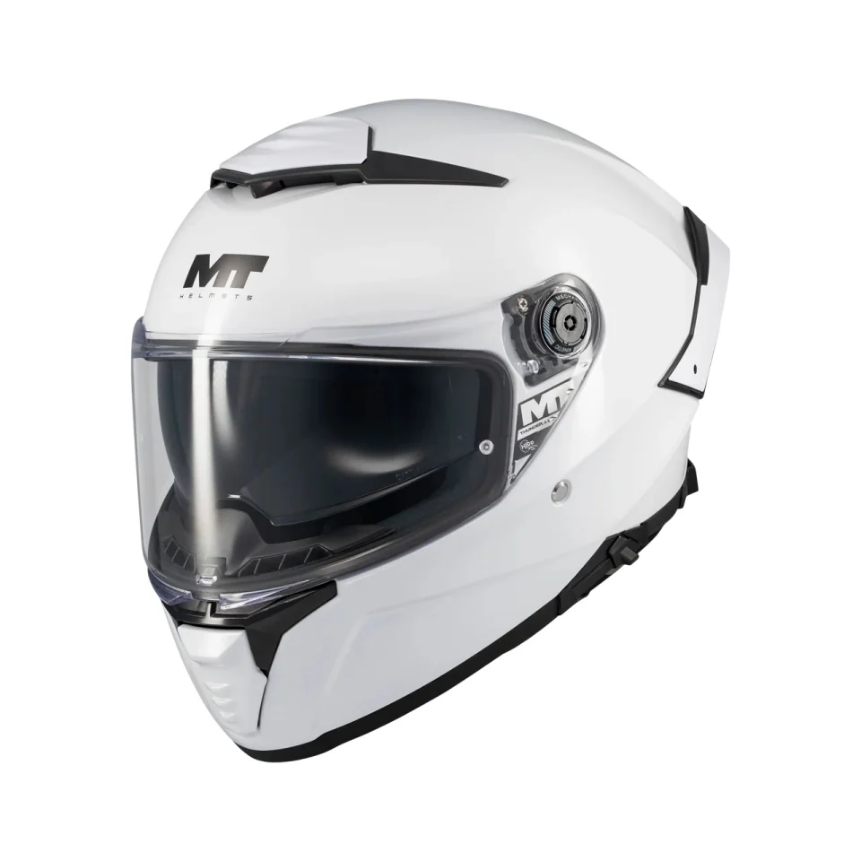 MT Helmets - Casca integrala MT Thunder 4 SV Pure A0 alb lucios (ochelari soare integrati)