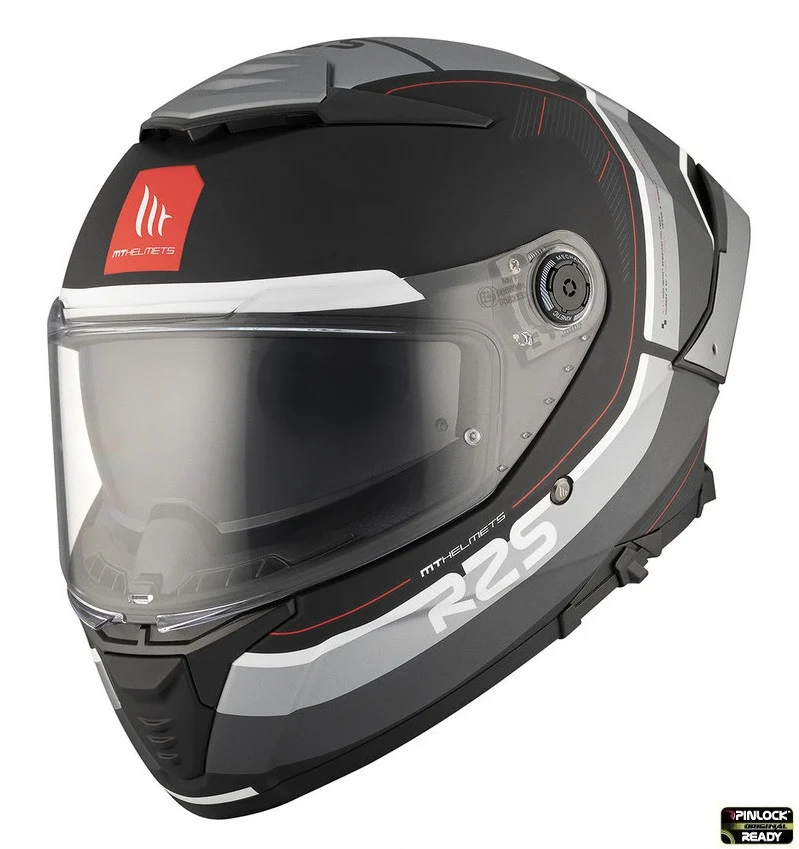 MT Helmets - Casca integrala MT Thunder 4 SV R25 B2 negru/gri mat (ochelari soare integrati)