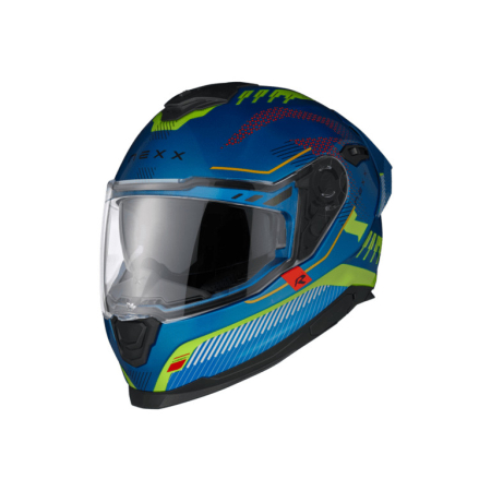 ECHIPAMENTE - Casca moto NEXX Y.100R Baron Sky Blue Neon 5/5 stele teste siguranta SHARP