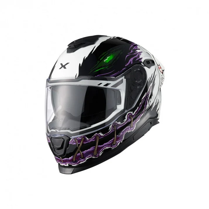 ECHIPAMENTE - Casca moto NEXX Y.100R Night Rider White (pinlock inclus) 5/5 stele teste siguranta SHARP