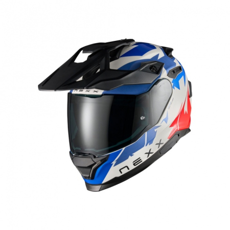 ECHIPAMENTE - Casca moto NEXX Y.TRAVL Primal Blue Red (pinlock inclus + viziera cadou)