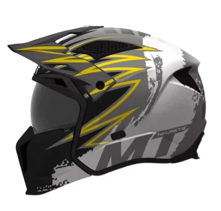 CASTI OFF ROAD/TOURING/ADVENTURE - Casca MT Streetfighter SV S Tackle B2 gri mat (ochelari soare integrati) - masca (protectie) barbie si cozoroc detasabile - omologare noua ECE 22.06