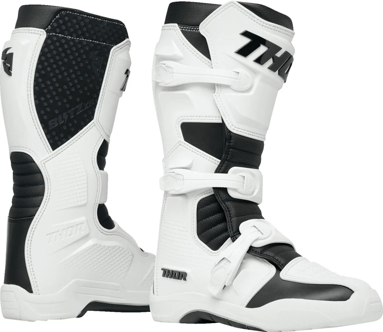 GHETE MOTO - Cizme Thor Blitz XR White