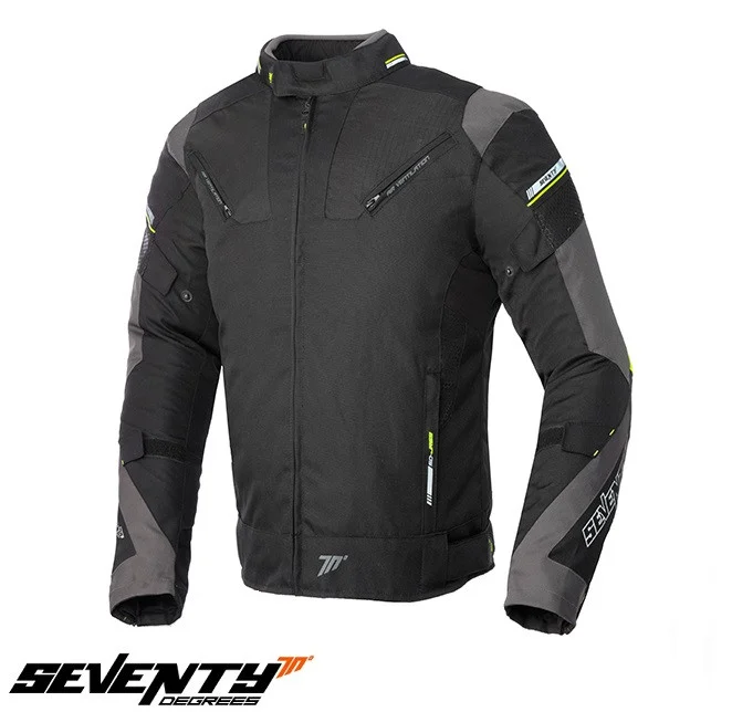 GECI MOTO  (barbati) - Geaca (jacheta) barbati Racing Seventy vara/iarna model SD-JR69 culoare: negru/galben fluor