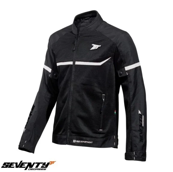 GECI MOTO  (barbati) - Geaca (jacheta) barbati Racing vara Seventy model SD-JR30.1 Mojave culoare: negru/alb