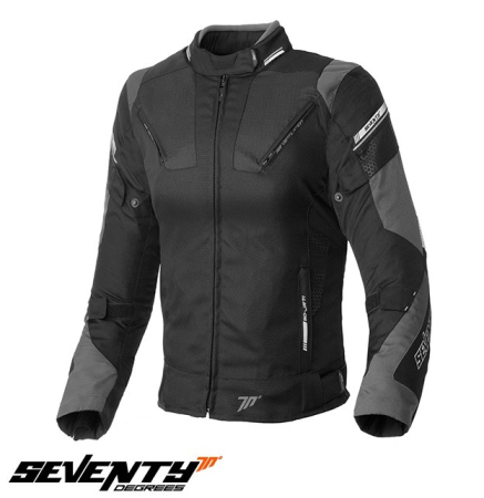 GECI MOTO  (dama) - Geaca (jacheta) femei Racing Seventy vara/iarna model SD-JR71 culoare: negru/gri