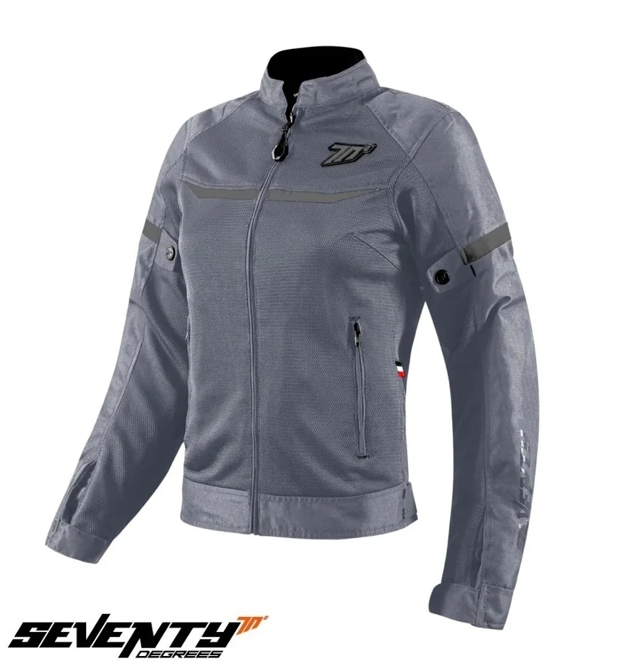 GECI MOTO  (dama) - Geaca (jacheta) femei Racing vara Seventy model SD-JR30.2 Mojave culoare: gri ice