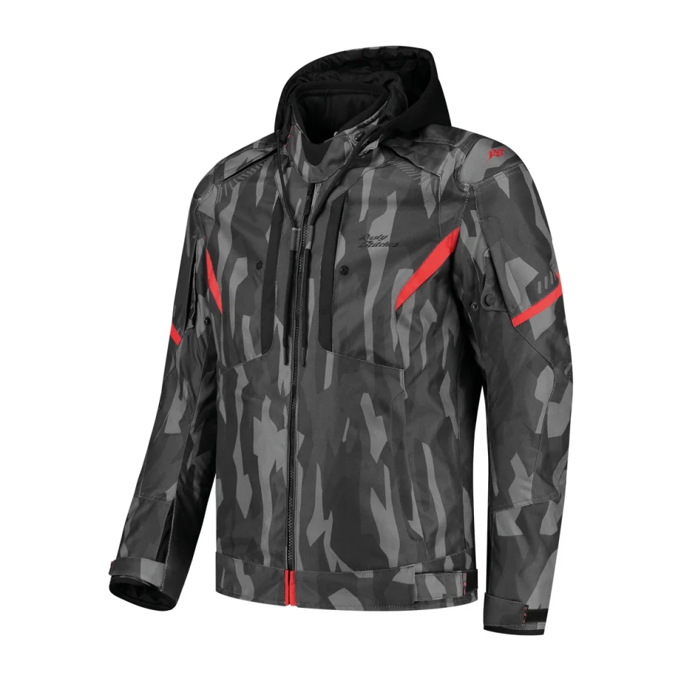ECHIPAMENTE - Geaca moto Rusty Stitches Jack Dylan Red/Camo